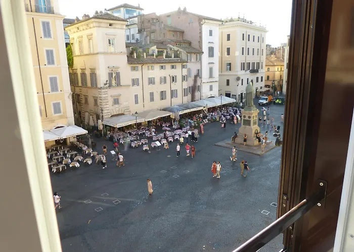 The Column Of Campo De' Fiori Roma